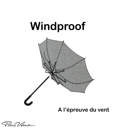 → "The Practice & Chic" Umbrella - Automatic folding (10 ribs) - Navy - by the French Manufacturer Maison Pierre Vaux