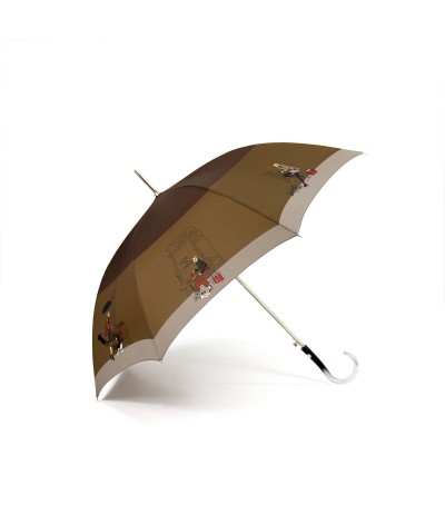 → Parapluie "Chic Mode" - Marron - Parapluie pas Cher pour Femme