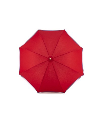 → "The Made in France" Umbrella - Red - Long manual - Handcrafted in France by Maison Pierre Vaux