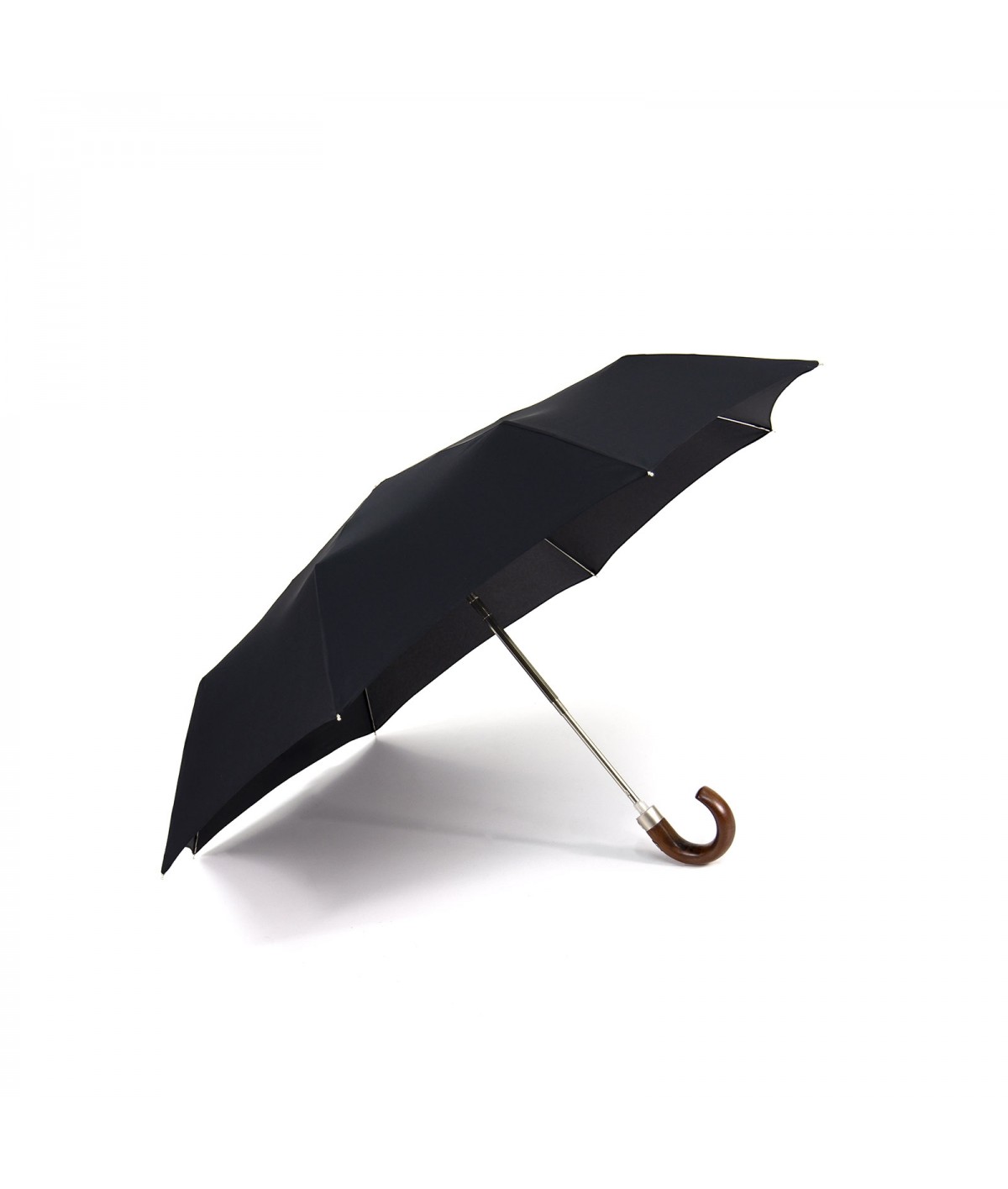 →  "Mini automatic" Umbrella - Black - By the French Umbrella Manufacturer Maison Pierre Vaux