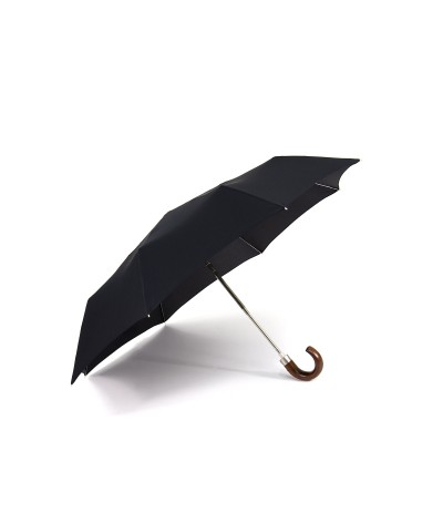 →  "Mini automatic" Umbrella - Black - By the French Umbrella Manufacturer Maison Pierre Vaux