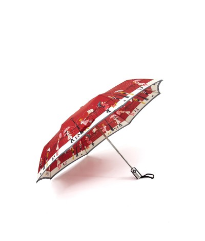 → Parapluie "Tempête Pliant" - Rouge -  Parapluie Solide et Résistant