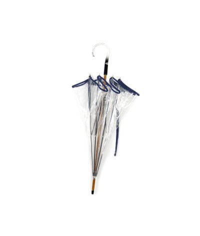 → Parapluie "Transparent Classique" - Bleu Foncé - Maison Pierre Vaux Fabricant Français