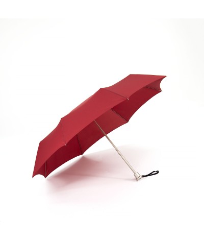 → "Mini manual" Umbrella - Red - Luxury Umbrella Made in France by Maison Pierre Vaux
