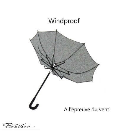 → "Mini manual" Umbrella - Red - Luxury Umbrella Made in France by Maison Pierre Vaux