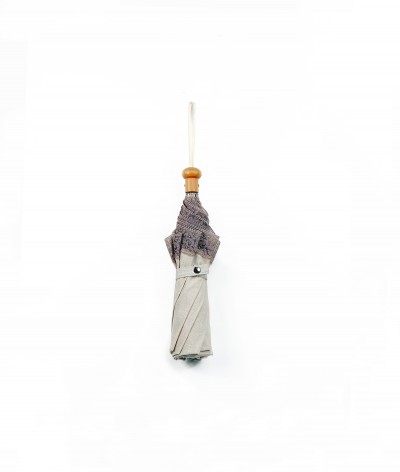 → Ombrelle "Lin et Dentelle" pliante Ocre  - Made in France par le leader des fabricants de parapluies français