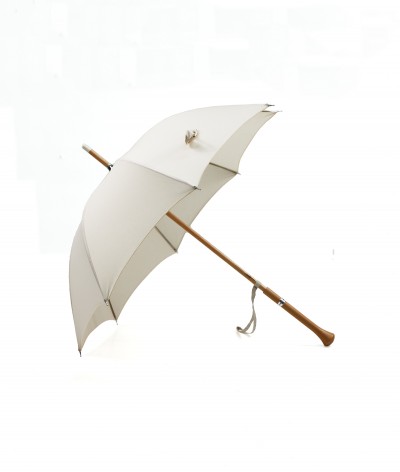 → "Joséphine" Parasol - Ecru - Sun Umbrellas Handcrafted in France by the Umbrellas Manufacturer Maison Pierre Vaux