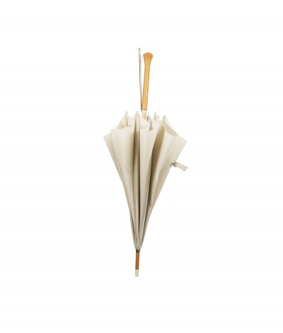 → "Joséphine" Parasol - Ecru - Sun Umbrellas Handcrafted in France by the Umbrellas Manufacturer Maison Pierre Vaux
