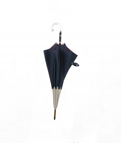 → Parapluie-Ombrelle - Série Limitée "Les Bicolors" - Marine et Beige - Fabrication Made in France