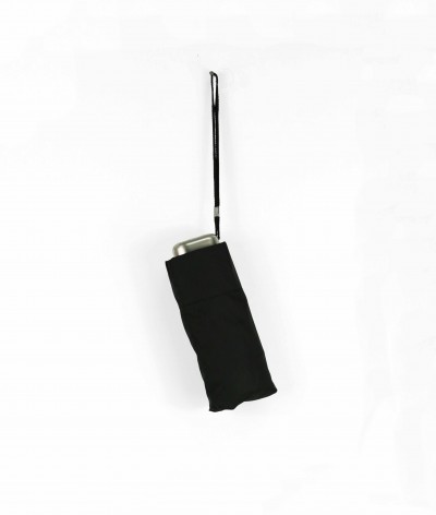 → Parapluie "Le P'tit Pocket"  Noir - Micro Plat manuel est un mini parapluie Pliant Pratique et Léger