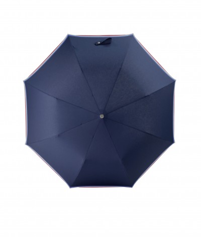 → Parapluie  "Le Made in France" Marine - Pliant automatique - Fabriqué à la Main dans le Jura
