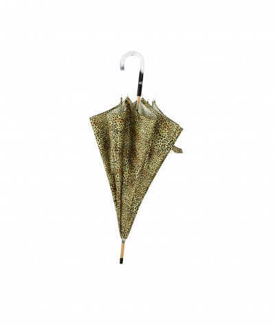 → Parapluie Satin Imprimé Fantaisie - Long Manuel N°11 - Made in France par Maison Pierre Vaux Fabricant Français de Parapluie