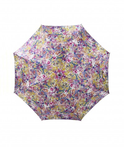→ Parapluie Satin Imprimé Fantaisie - Long Manuel N°14 - Made in France par Maison Pierre Vaux Fabricant Français de Parapluie