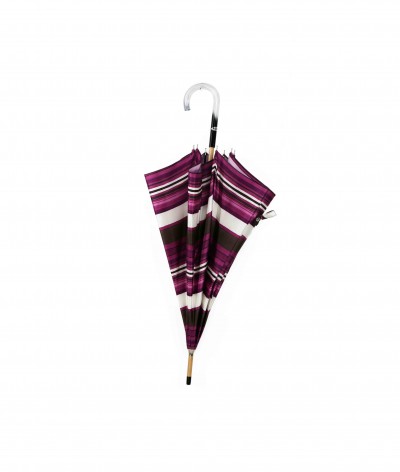 → Parapluie Satin Imprimé Fantaisie - Long Manuel N°17 - Made in France par Maison Pierre Vaux Fabricant Français de Parapluie