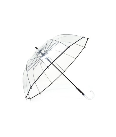 →  Parapluie "Transparent 12 PANS " - Noir - Parapluie Made in France par Maison Pierre Vaux