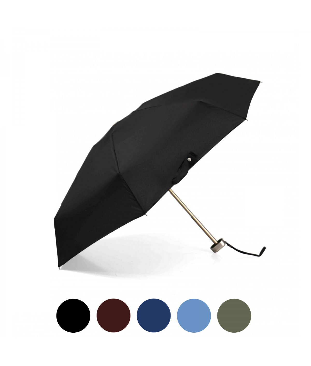 → Parapluie "Le P'tit Pocket"  Noir - Micro Plat manuel est un mini parapluie Pliant Pratique et Léger