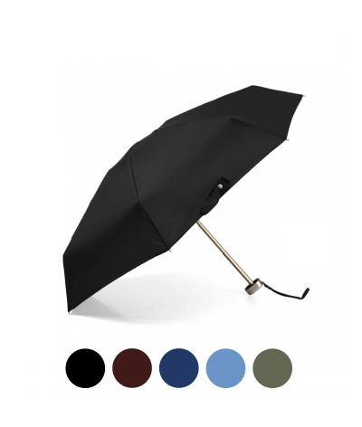 → Parapluie "Le P'tit Pocket"  Noir - Micro Plat manuel est un mini parapluie Pliant Pratique et Léger